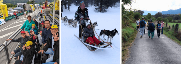 Différentes activités de la maison perce neige à Ogeu les Bains