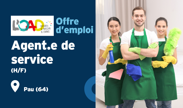 emploi agent de service pau